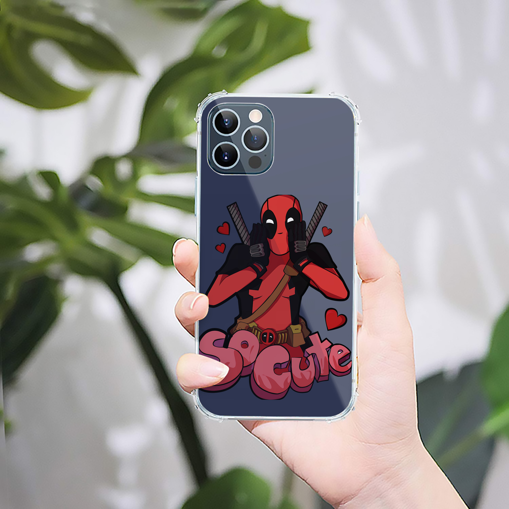 （画像用） Deadpool デッドプール 【iPhone 12シリーズ対応】透明スマホケース（クリアソフトケース）